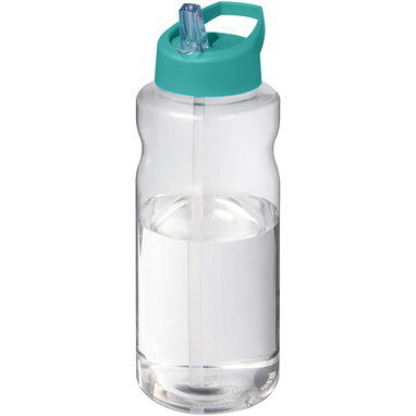 Спортивная бутылка H2O Active® Big Base емкостью 1 литр с крышкой с носиком, цвет голубой - 21017651- Фото №1