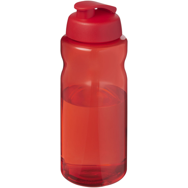 H2O Active® Eco Big Base спортивная бутылка с откидной крышкой объемом 1 литр, цвет красный - 21017821- Фото №1