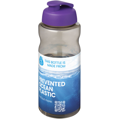 H2O Active® Eco Big Base 1 літрова спортивна пляшка, колір пурпурний - 21017891- Фото №2