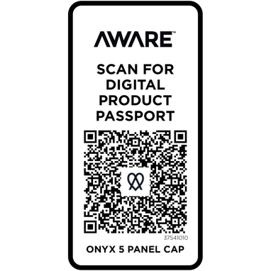 5-ти панельна кепка Onyx Aware™ кепка із перероблених матеріалів, колір білий - 37541010- Фото №5