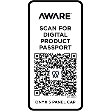 Onyx с 5 панелями Aware™ кепка из переработанных материалов, цвет темно-синий - 37541550- Фото №5