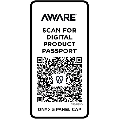 Onyx с 5 панелями Aware™ кепка из переработанных материалов, цвет сплошной черный - 37541900- Фото №5