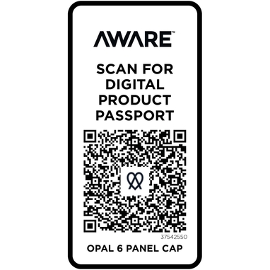 Opal с 6 панелями Aware™ кепка из переработанных материалов, цвет темно-синий - 37542550- Фото №5