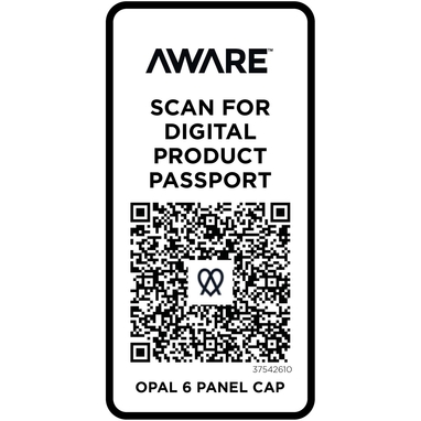 Opal с 6 панелями Aware™ кепка из переработанных материалов, цвет зеленый - 37542610- Фото №5