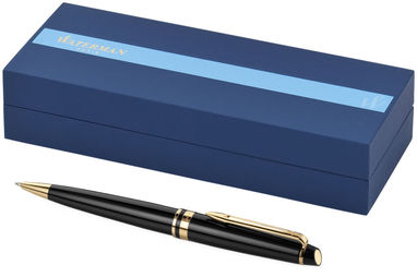 Кулькова ручка Expert, колір суцільний чорний, золотий - 10650500- Фото №1