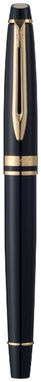 Ручка-роллер Expert, колір суцільний чорний, золотий - 10650601- Фото №6