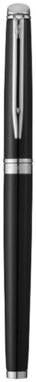 Перьевая ручка Hémisphère, цвет сплошной черный, серебряный - 10651200- Фото №6