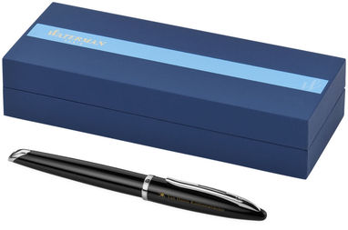 Ручка-роллер Carène, цвет сплошной черный - 10651900- Фото №2