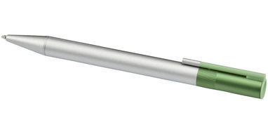 Кулькова ручка Voyager, колір срібний, зелений - 10653403- Фото №5