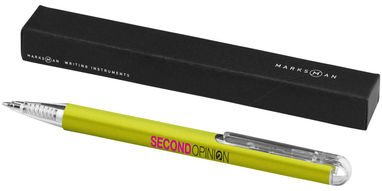 Кулькова ручка Hybrid, колір лайм - 10653504- Фото №3