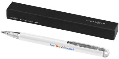 Кулькова ручка Hybrid, колір білий - 10653506- Фото №3