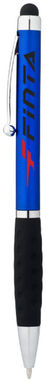 Кулькова ручка-стилус Ziggy, колір синій, суцільний чорний - 10654102- Фото №2