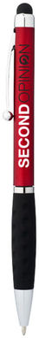 Кулькова ручка-стилус Ziggy, колір червоний, суцільний чорний - 10654103- Фото №2