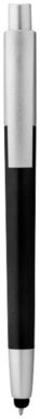 Кулькова ручка-стилус Salta, колір суцільний чорний, срібний - 10654200- Фото №1