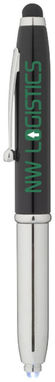 Шариковая ручка-стилус Xenon, цвет сплошной черный, серебряный - 10654300- Фото №2