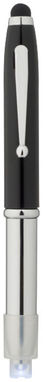 Шариковая ручка-стилус Xenon, цвет сплошной черный, серебряный - 10654300- Фото №3