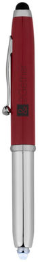 Кулькова ручка-стилус Xenon, колір червоний, срібний - 10654302- Фото №2