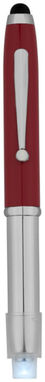 Кулькова ручка-стилус Xenon, колір червоний, срібний - 10654302- Фото №4