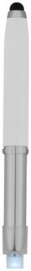 Кулькова ручка-стилус Xenon, колір білий, срібний - 10654303- Фото №3