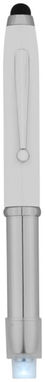 Кулькова ручка-стилус Xenon, колір білий, срібний - 10654303- Фото №4