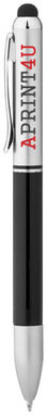 Кулькова ручка-стилус Seosan з декількома стержнями, колір суцільний чорний, срібний - 10654400- Фото №2