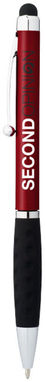 Кулькова ручка-стилус Ziggy, колір червоний, суцільний чорний - 10655703- Фото №2