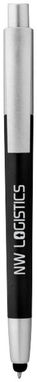 Кулькова ручка-стилус Salta, колір суцільний чорний, срібний - 10656100- Фото №3