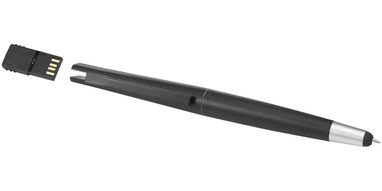 Кулькова ручка-стилус Naju і карта пам'яті  4GB, колір суцільний чорний - 10656400- Фото №3
