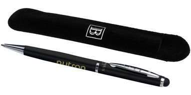 Шариковая ручка-стилус, цвет сплошной черный - 10656700- Фото №2