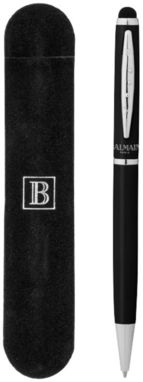 Шариковая ручка-стилус, цвет сплошной черный - 10656700- Фото №6