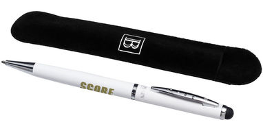 Шариковая ручка-стилус, цвет белый - 10656701- Фото №2