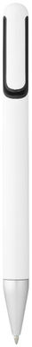Кулькова ручка Nassau, колір білий, суцільний чорний - 10657900- Фото №1