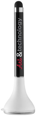 Кулькова ручка-стилус і очищувач екрану Bullet, колір суцільний чорний - 10659500- Фото №3