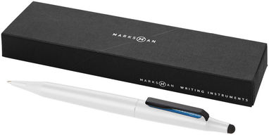 Шариковая ручка-стилус Trigon, цвет белый - 10659800- Фото №1