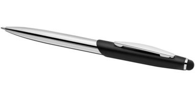 Шариковая ручка-стилус Geneva, цвет сплошной черный, серебряный - 10666900- Фото №6