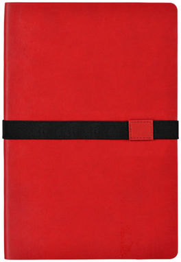 Блокнот Doppio А5, цвет сплошной черный, красный - 10669000- Фото №7