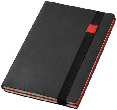 Блокнот Doppio А5, цвет сплошной черный, красный - 10669000- Фото №10