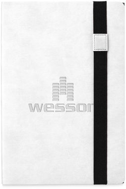 Блокнот Doppio А5, колір суцільний чорний, білий - 10669003- Фото №3
