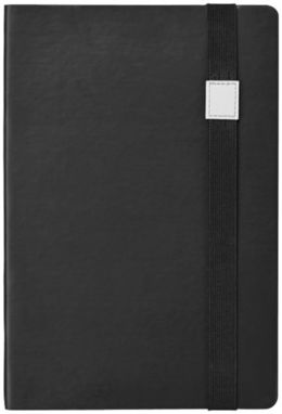 Блокнот Doppio А5, колір суцільний чорний, білий - 10669003- Фото №5