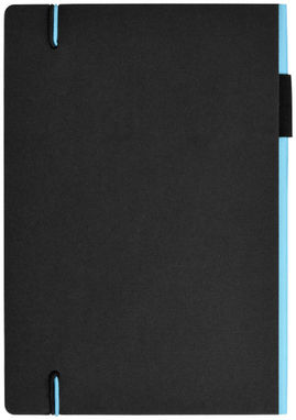 Блокнот Cuppia А5, цвет сплошной черный, светло-синий - 10669201- Фото №7