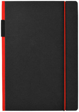 Блокнот Cuppia А5, цвет сплошной черный, красный - 10669202- Фото №6