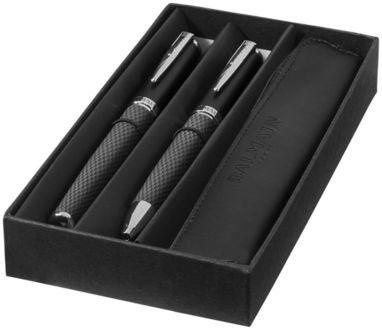 Подарочный набор ручек, цвет сплошной черный - 10669900- Фото №6