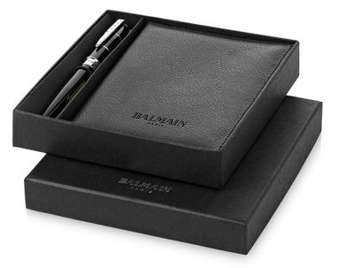 Подарочный набор ручек, цвет сплошной черный - 10670300- Фото №2