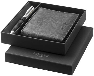 Подарочный набор ручек, цвет сплошной черный - 10670400- Фото №2
