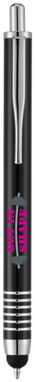 Кулькова ручка-стилус Zoe, колір суцільний чорний - 10671100- Фото №2