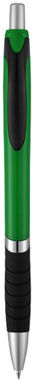 Кулькова ручка Turbo, колір зелений, суцільний чорний - 10671301- Фото №1