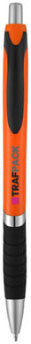 Кулькова ручка Turbo, колір оранжевий, суцільний чорний - 10671302- Фото №2
