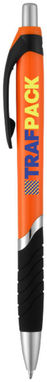 Кулькова ручка Turbo, колір оранжевий, суцільний чорний - 10671302- Фото №3