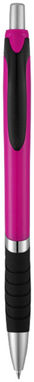 Кулькова ручка Turbo, колір рожевий, суцільний чорний - 10671303- Фото №1