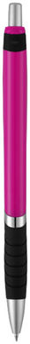 Кулькова ручка Turbo, колір рожевий, суцільний чорний - 10671303- Фото №5